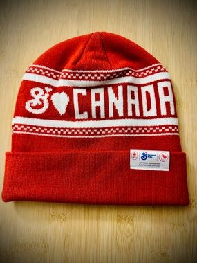 General Mills Red 'I ♥ Canada' Knit Beanie